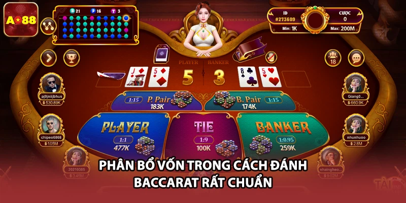 Phân bổ vốn trong cách đánh Baccarat rất chuẩn